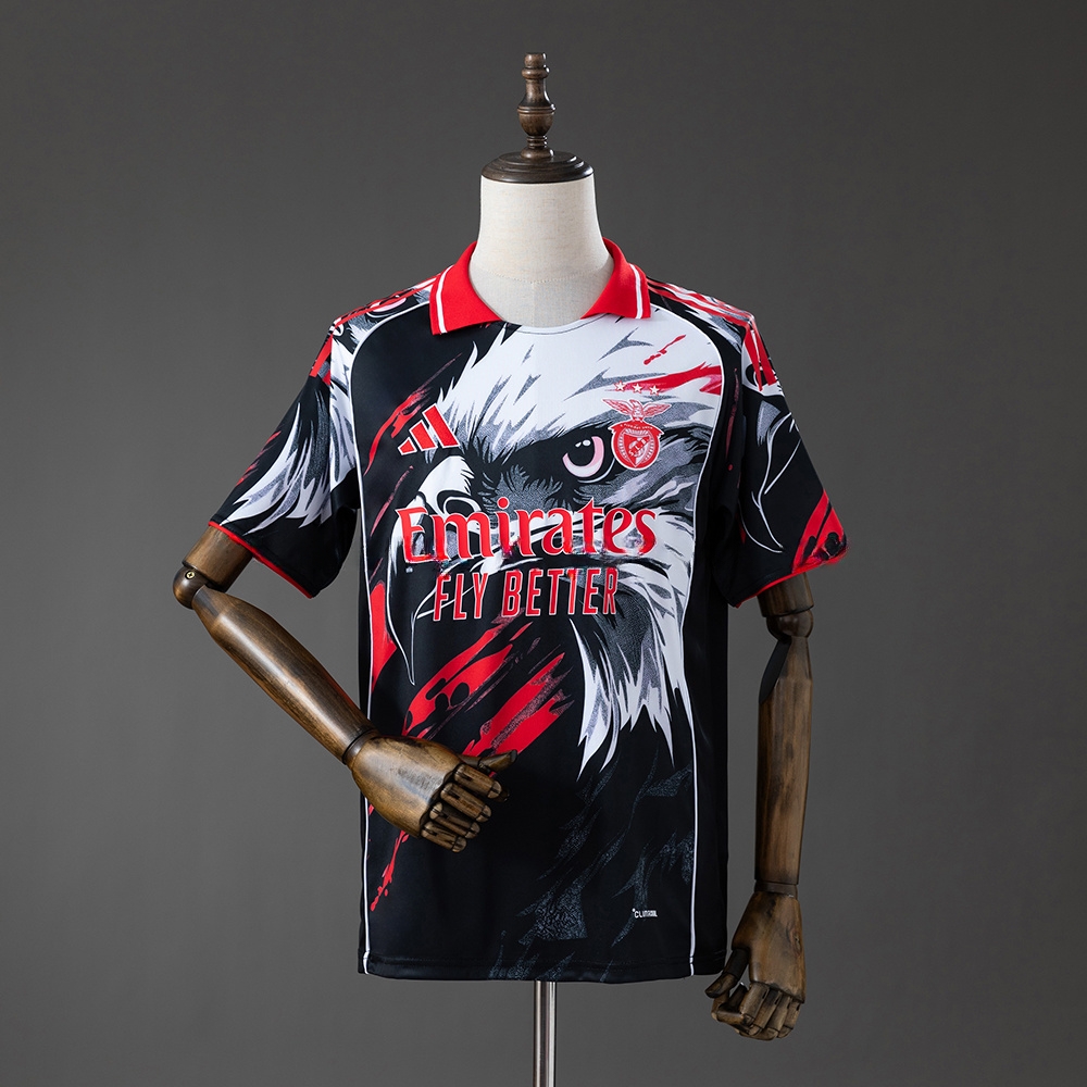 Benfica 26_27 Special Eagle Jersey - Black& White – Replica Football Soccer Shirt – S–4XL