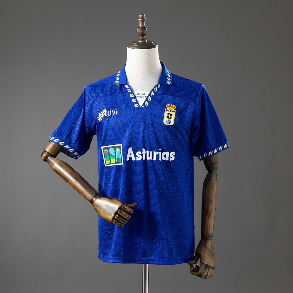 Real Oviedo 95_96 Home Retro Jersey – Replica Football Soccer Shirt – S–XXL