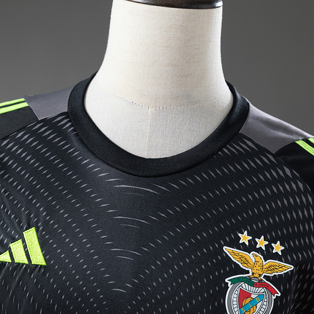 Benfica 26_27 Goalkeeper - Black - Grey Jersey – Replica Football Soccer Shirt – S–XXL