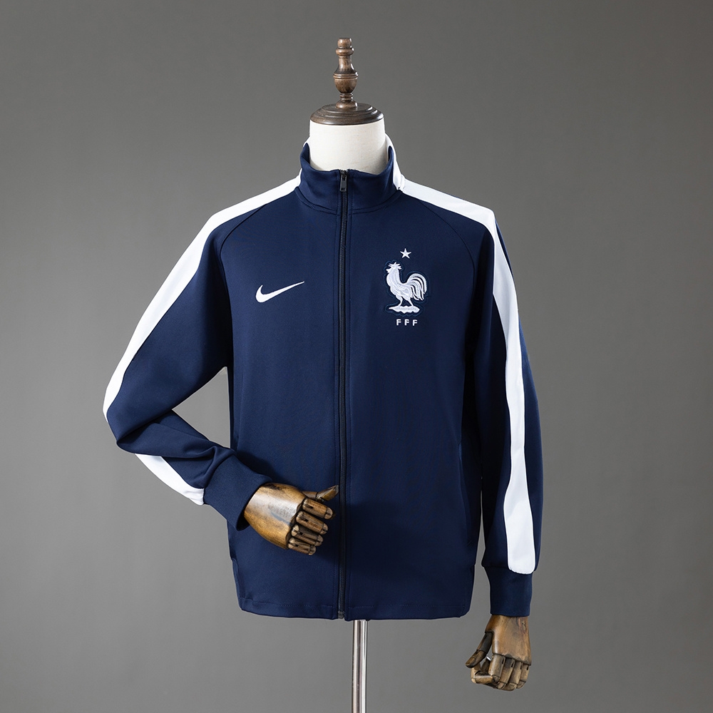 France 2014 Home Jacket Jersey – Replica Football Soccer Shirt – S–XXL