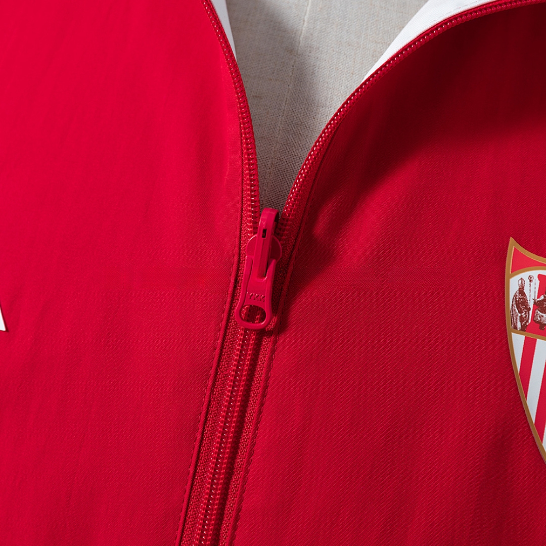 Athletic Bilbao Reversible Jacket Windbreaker – Red & White – Replica Football Soccer Jacket – S–XXL