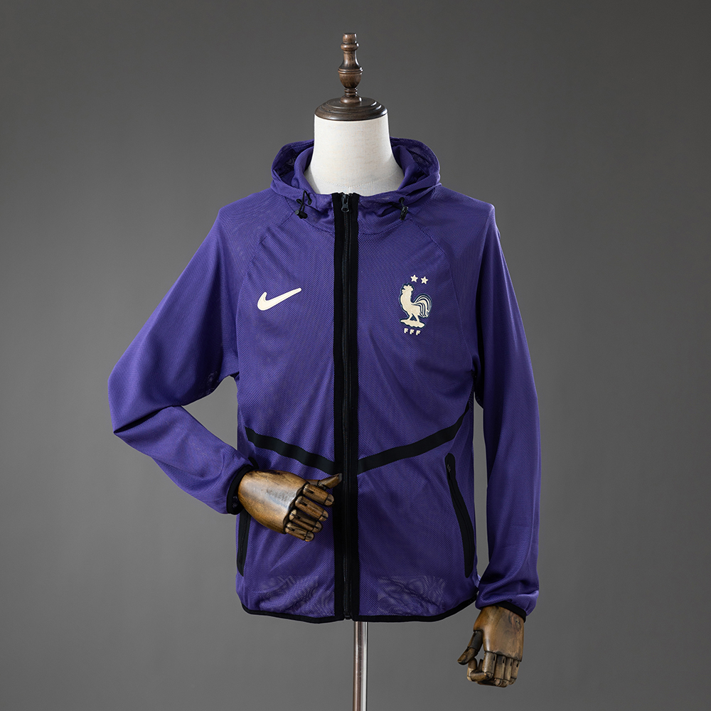 France 2026 Men's Football Anthem Jacket – Purple – Replica Football Jacket – S–XXL