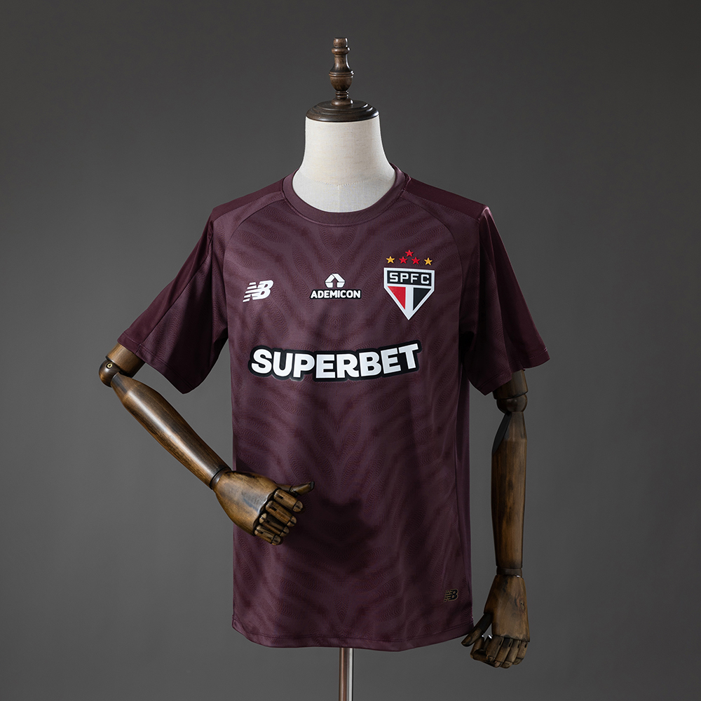 Sao Paulo 26_27 Goalkeeper Jersey – Deep Burgundy – Replica Football Soccer Shirt – S–4XL