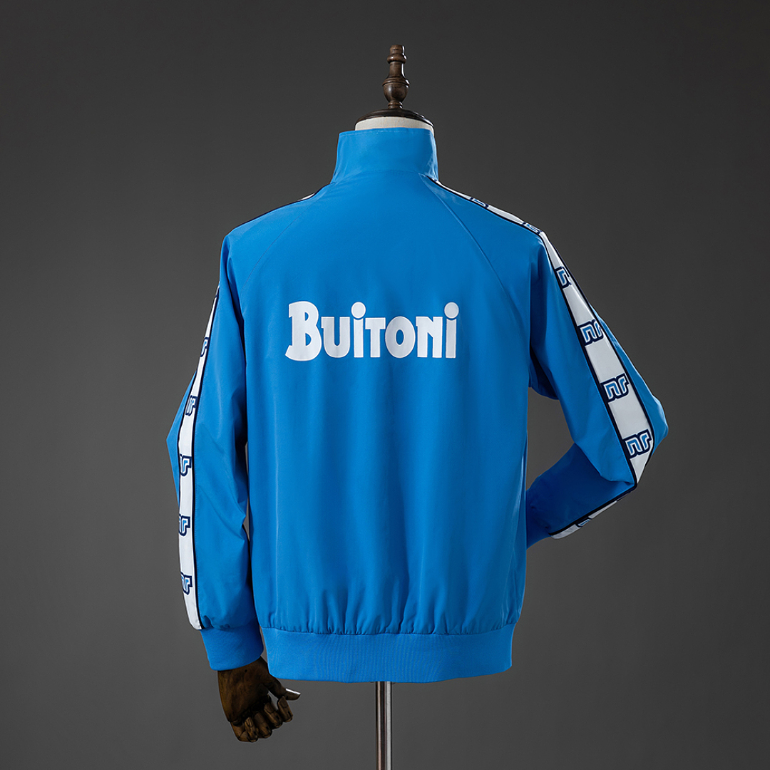 Napoli 87_88 Windbreaker – Blue – Replica Football Jacket – S–XXL