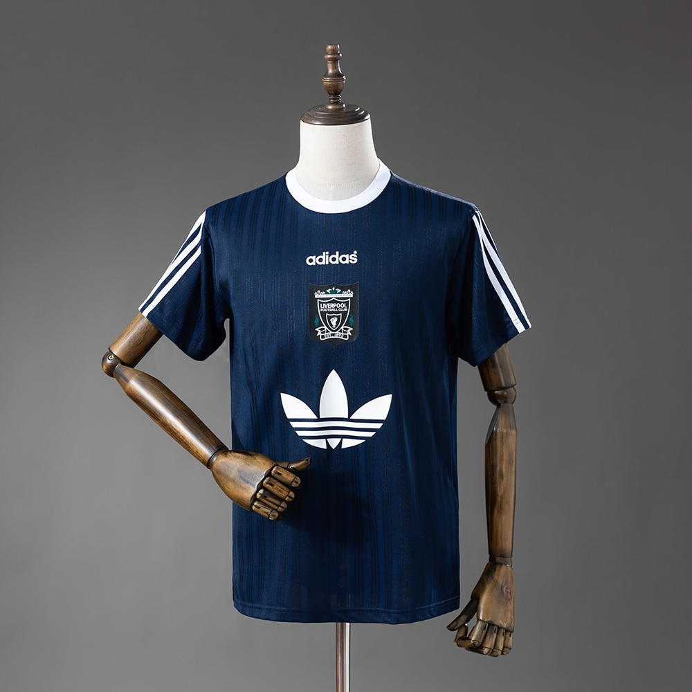 LFC Polyester T-Shirt 95 Navy Blue – Replica Football Soccer Shirt – S–XXL