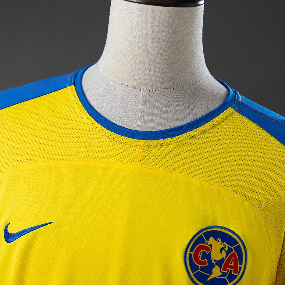 America 03_04 Home Long-sleeved Retro Jersey – Replica Football Soccer Shirt – S–XXL