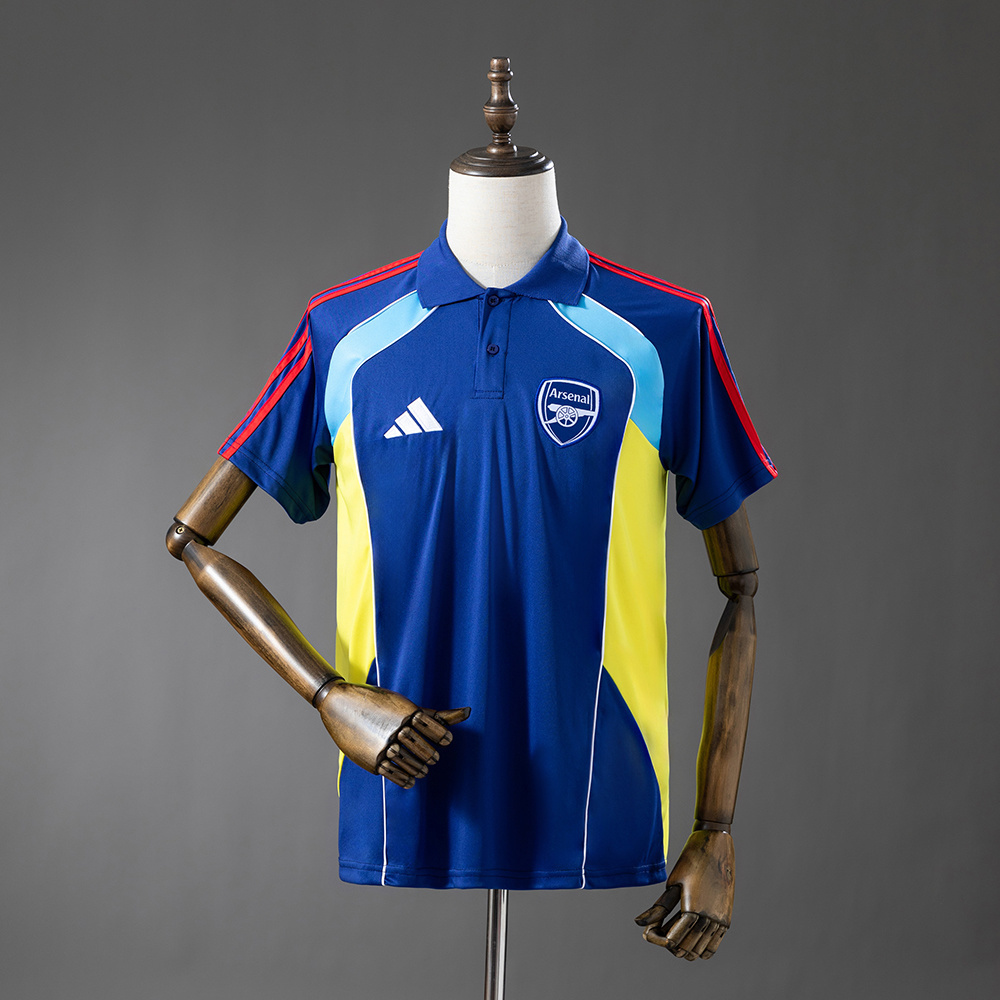 Arsenal 25_26 POLO - Blue – Replica Football Soccer Shirt – S–XXL