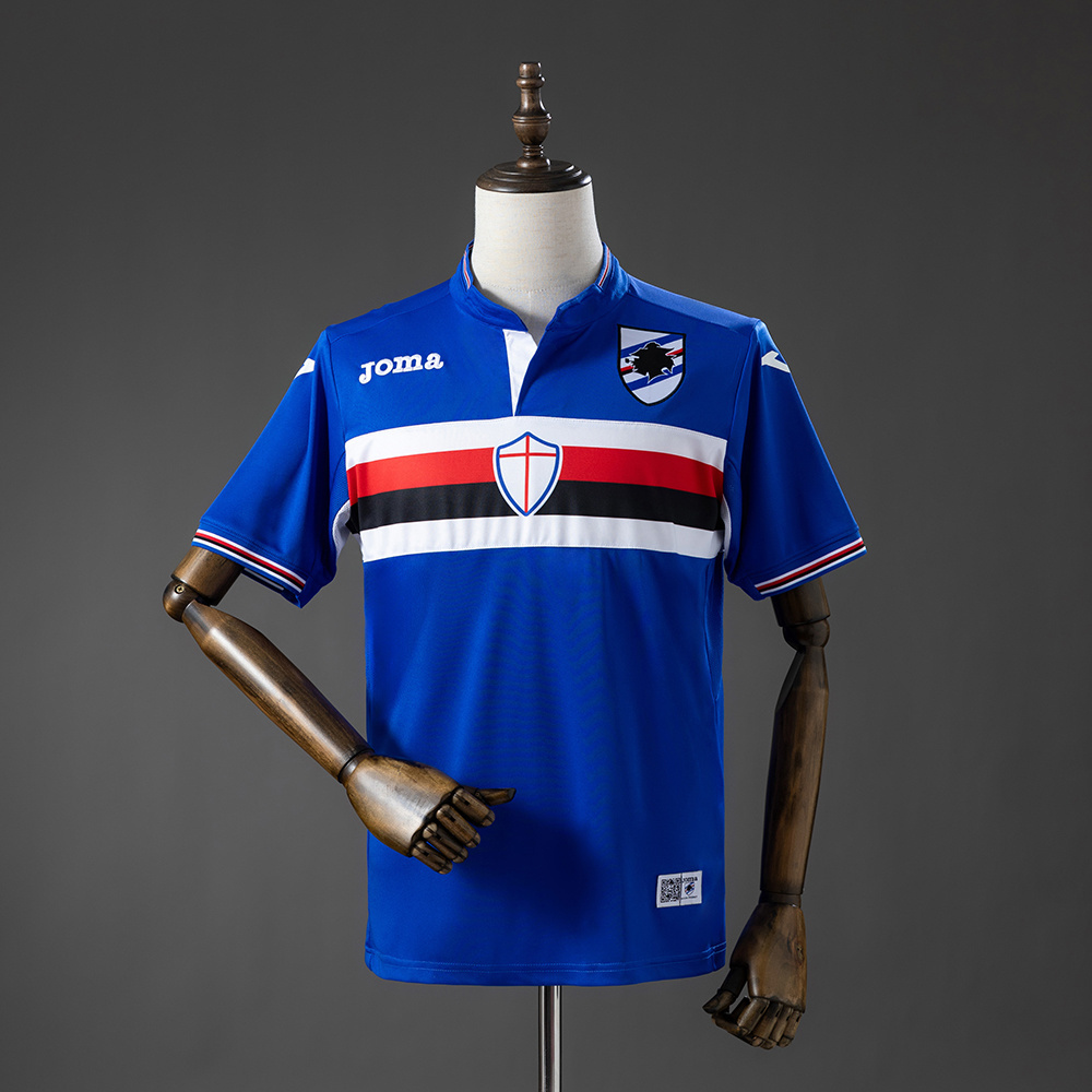 Sampdoria 15_16 Home Retro Jersey – Replica Football Soccer Shirt – S–XXL