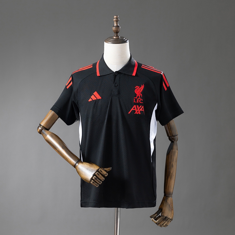 LFC 25_26 POLO - Black S-XXL – Replica Football Soccer Shirt – S–XXL