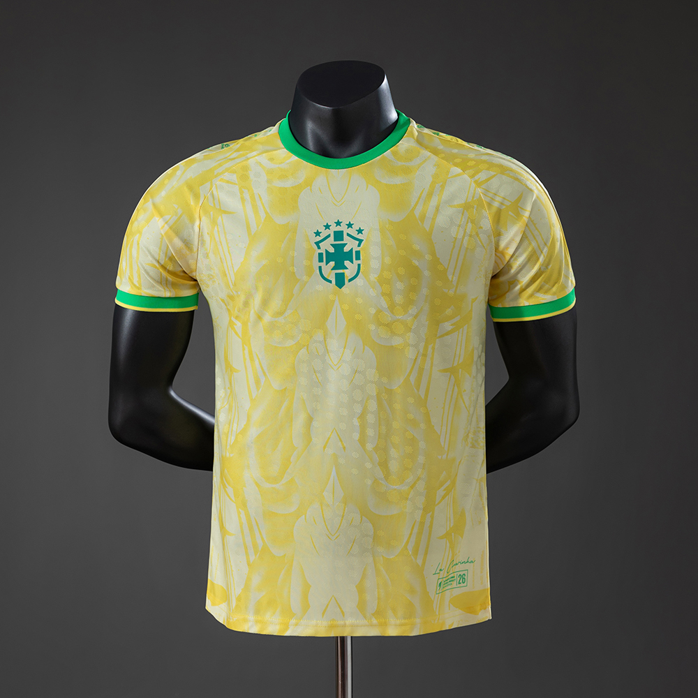 Brazil 2026 World Cup Special Edition - Yellow Player Version Jersey – Replica Football Soccer Shirt – S–2XL