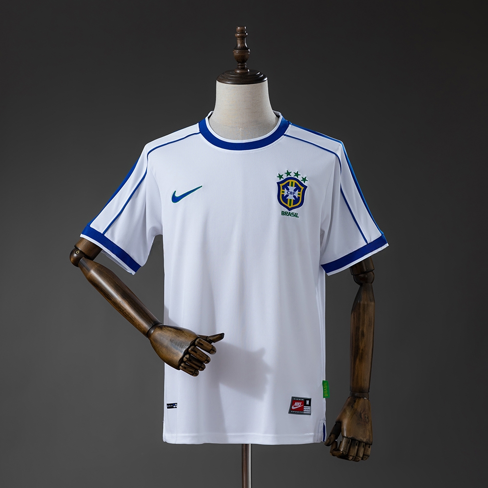 Brazil 1998 Away Retro Jersey – Replica Football Soccer Shirt – S–XXL