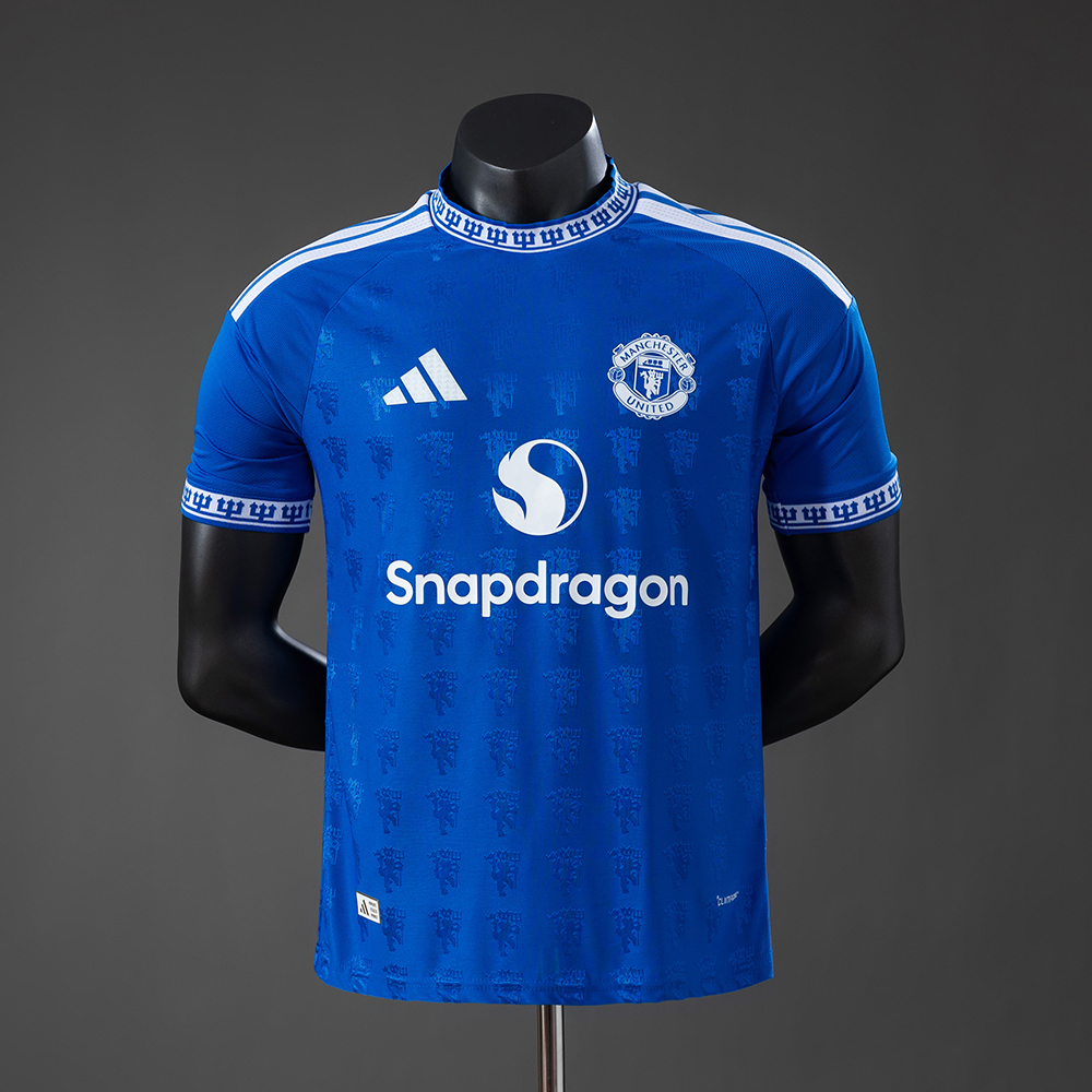 M-U 26_27 Special Edition – Blue Player Version Jersey – Replica Football Soccer Shirt – S–2XL