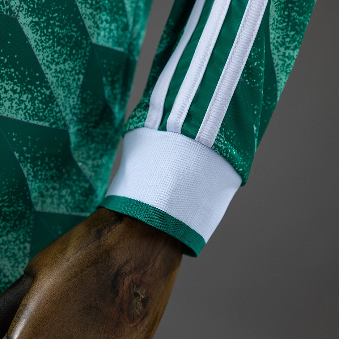 Germany 90_91 Away Retro Long Sleeve Jersey – Replica Football Soccer Shirt – S–XXL