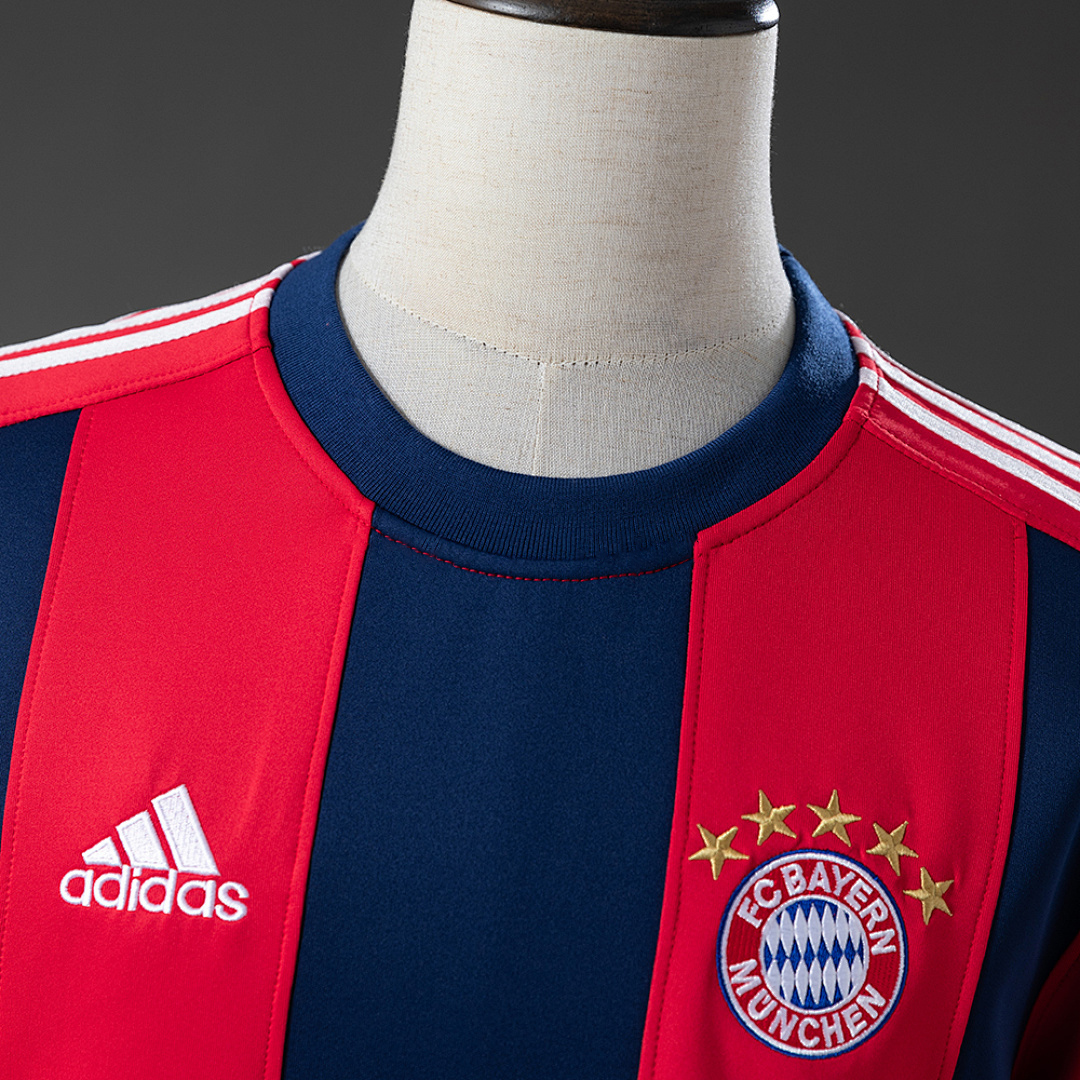 Bayern Munich Long-sleeved Sweatshirt - Red & Cyan – Replica Football Soccer Shirt – M–3XL