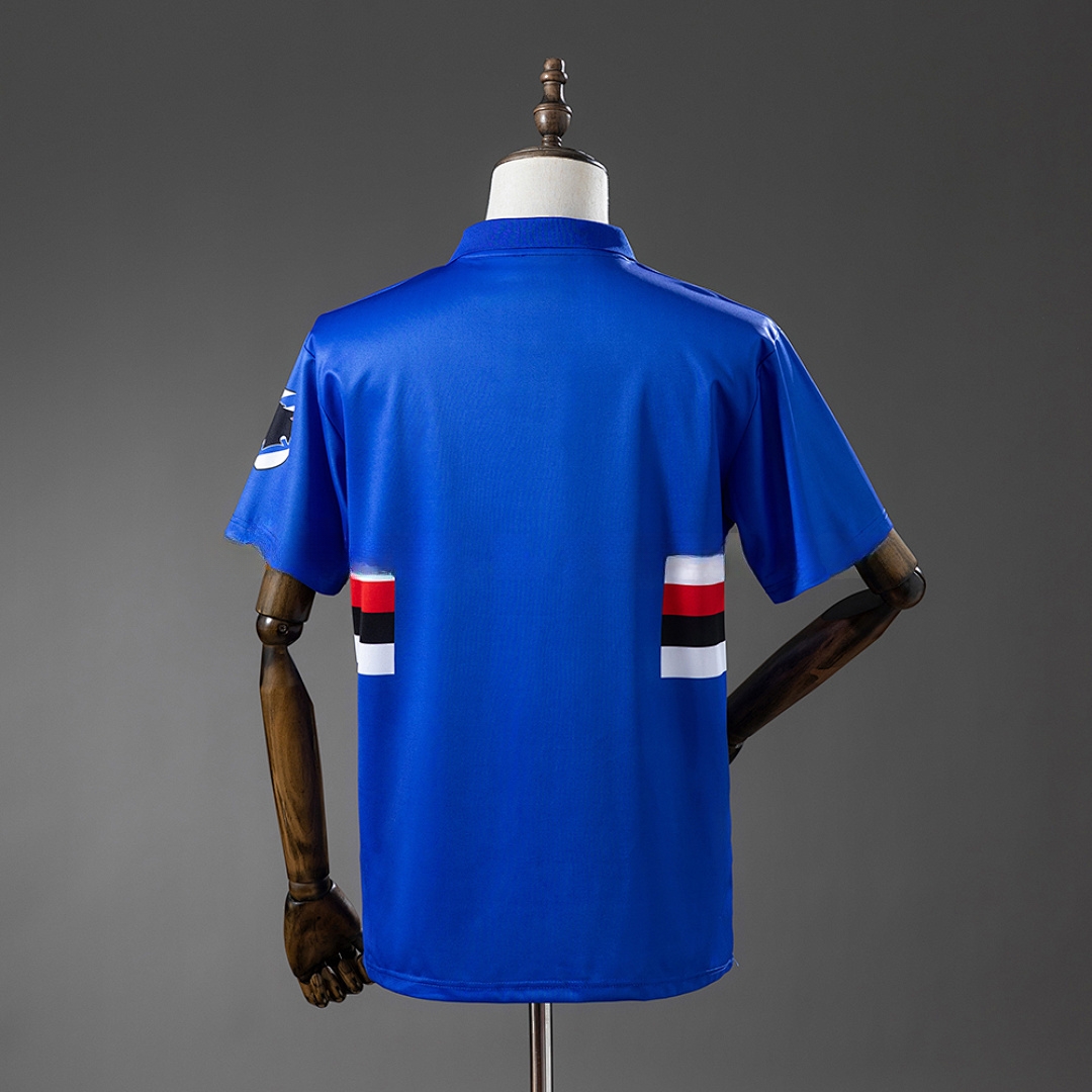 Sampdoria 93_94 Home Retro Jersey – Replica Football Soccer Shirt – S–XXL