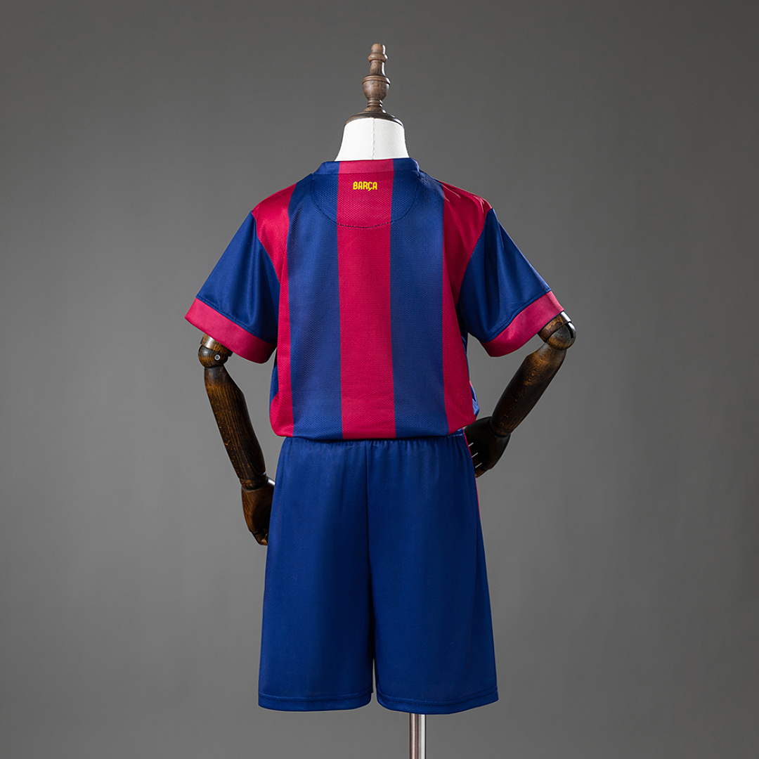 Barcelona 14_15 Home Retro Kids Kit Jersey – Replica Football Soccer Shirt – Size 16–28