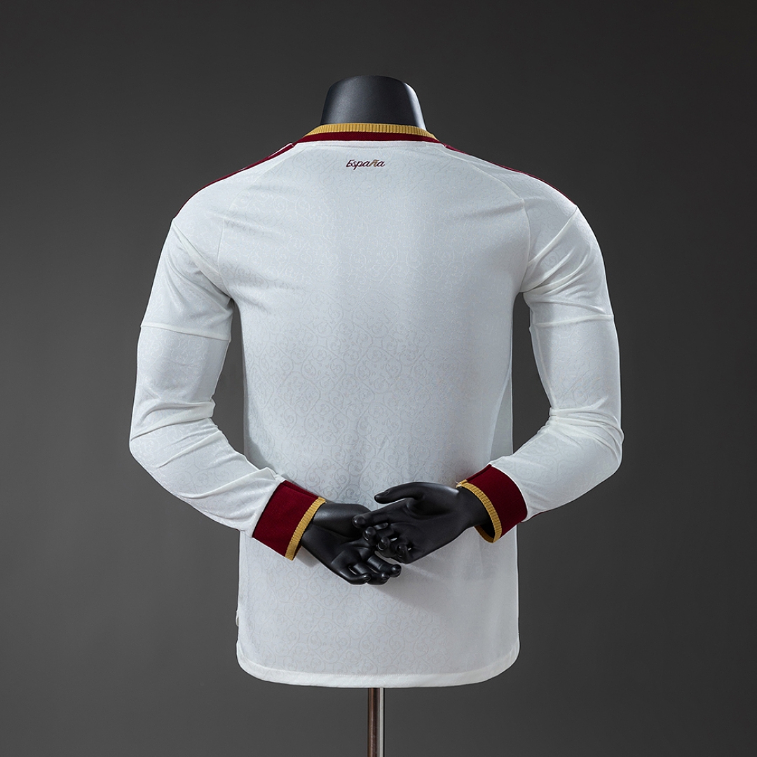 Spain 2026 Away Player Version Long Sleeve Jersey – Replica Football Soccer Shirt – S–4XL