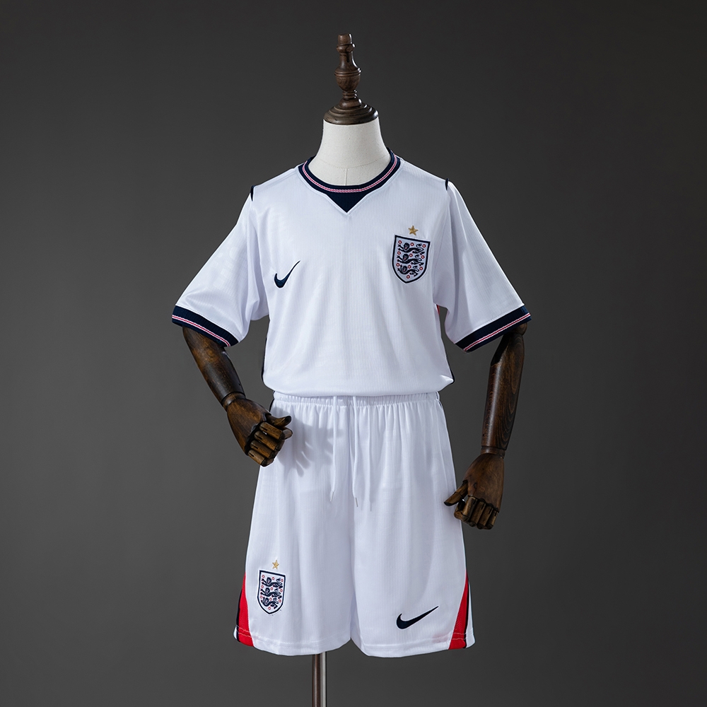 England 2026 Home Kids Kit Jersey – Replica Football Soccer Shirt – Size 16–28