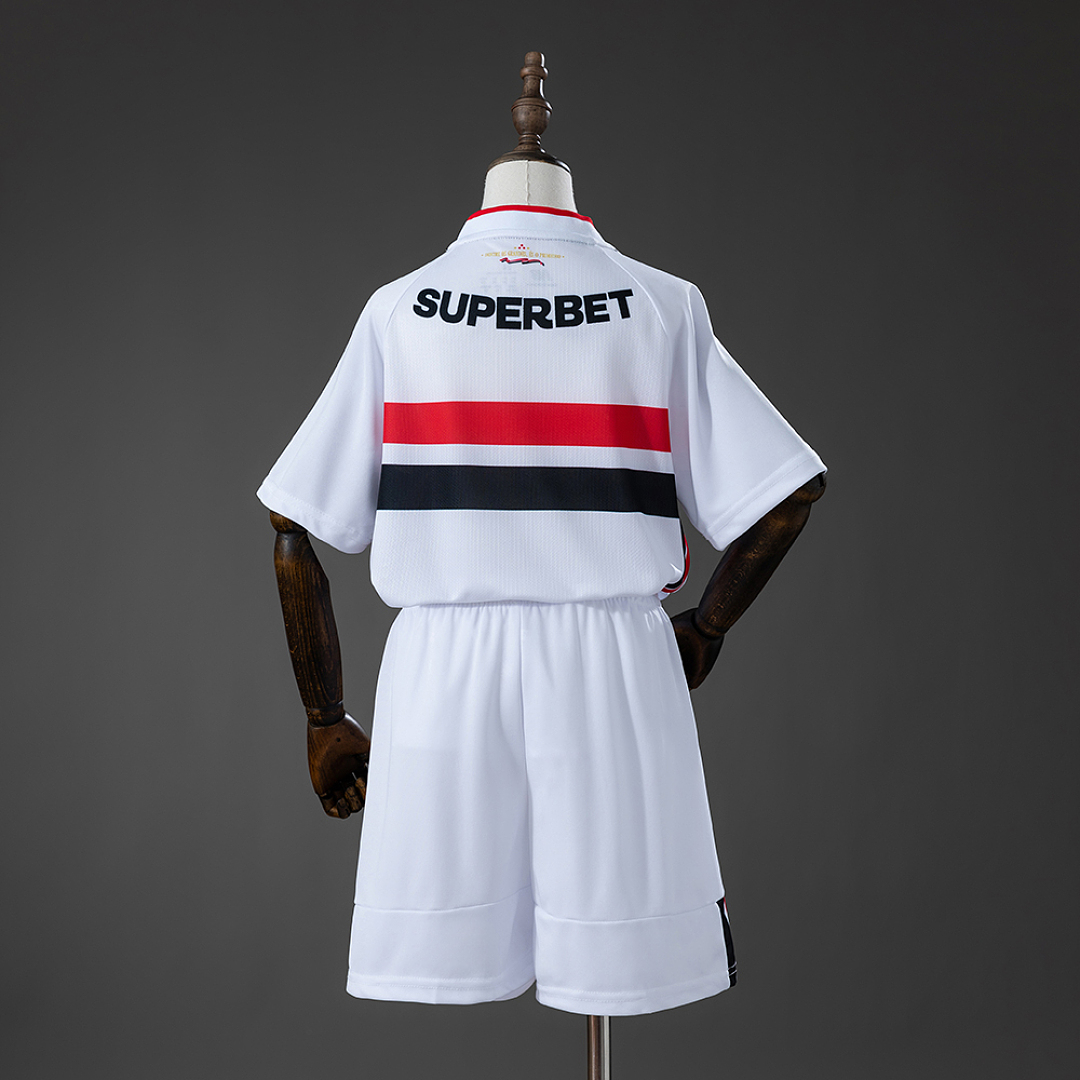 São Paulo 26_27 Home Kids Kit Jersey – Replica Football Soccer Shirt – Size 16–28
