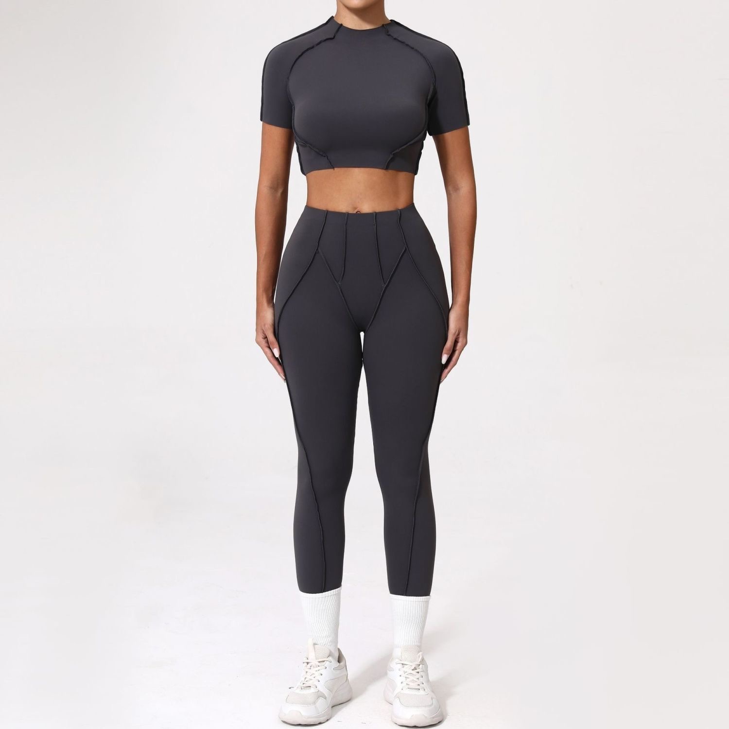 Women's Casual Yoga Workout New Slim-Fit Breathable Sportswear