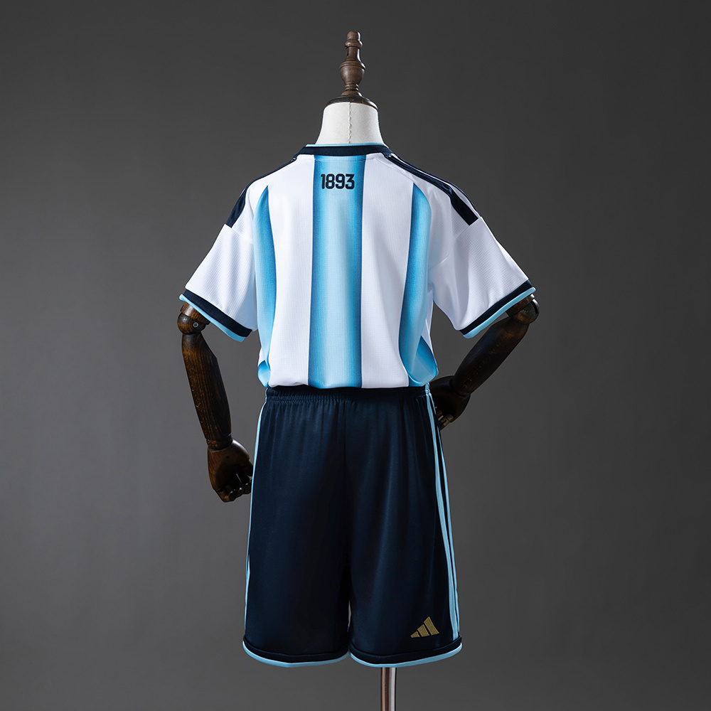 Argentina 2026 Home Kids Kit Jersey – Replica Football Soccer Shirt – Size 16–28