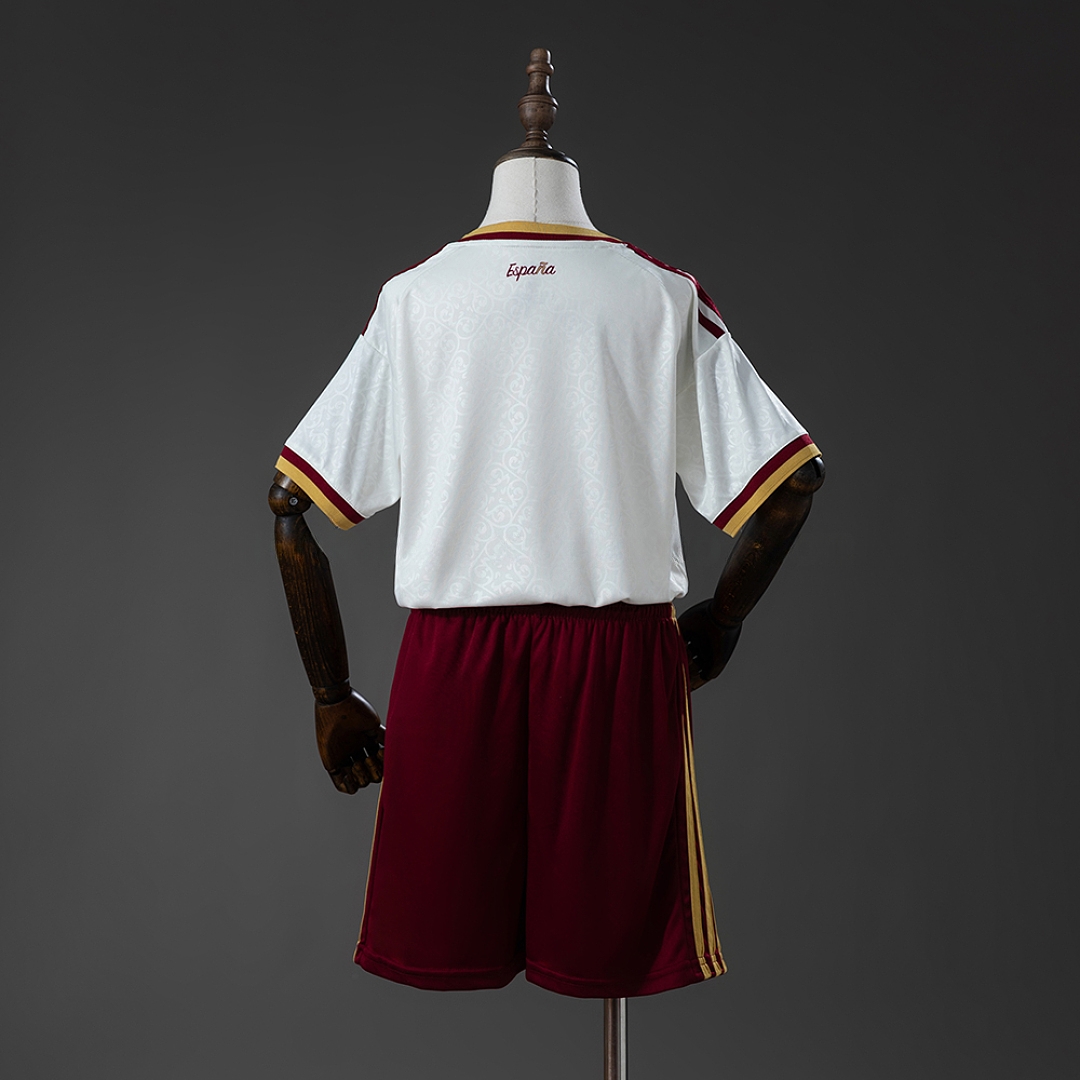 Spain 2026 Away Kids Kit Jersey – Replica Football Soccer Shirt – Size 16–28