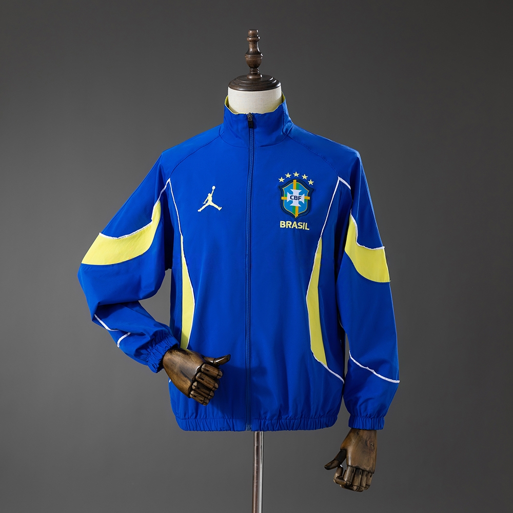 Brazil 2026 Jordan Anthem Jacket Windbreaker – Replica Football Soccer Jacket – S–XXL