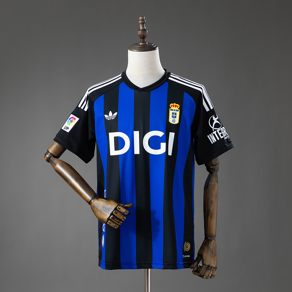 Real Oviedo 25_26 Retro Style Jersey – Replica Football Soccer Shirt – S–4XL
