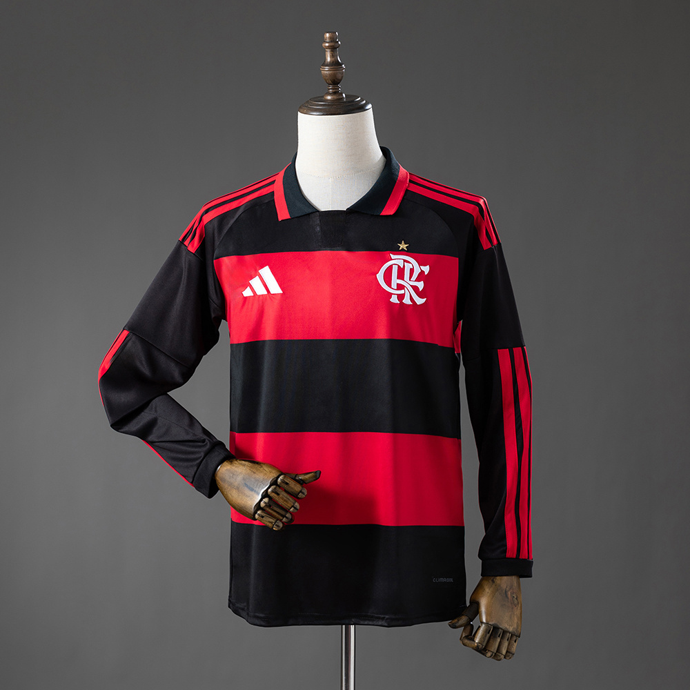 Flamengo 26_27 Home Long-Sleeve Jersey – Replica Football Soccer Shirt – S–4XL