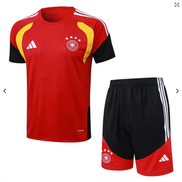 GERMANY 2026/2027 SEASON KIT AND SHORTS SET - RED AND BLACK