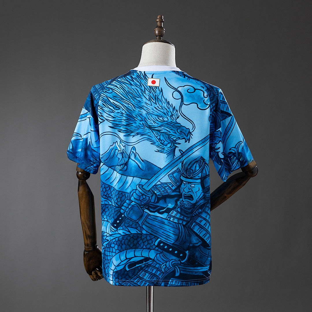 Japan 25/26 Samurai and Blue Dragon Pattern Jersey – Replica Football Soccer Shirt – S–XXL