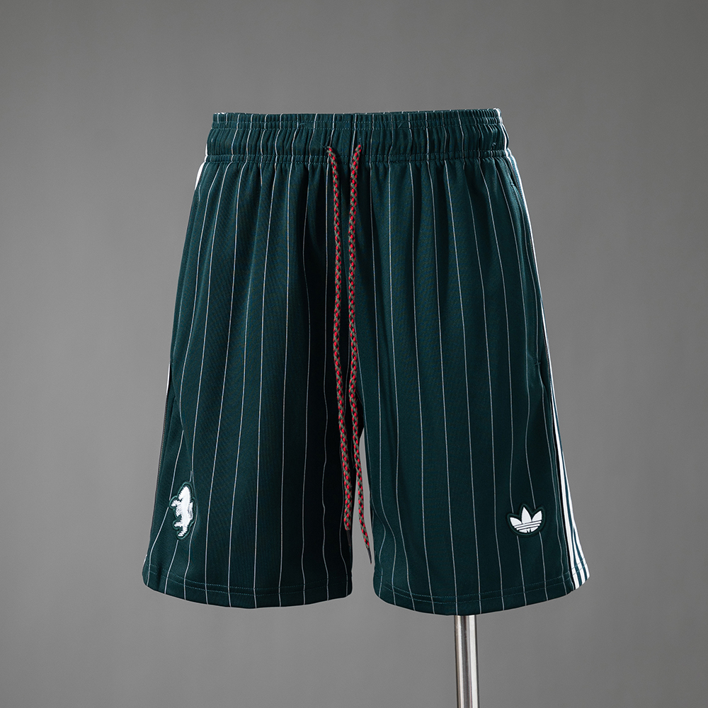 Juv Terrace Icons Shorts Dark Green – Replica Football Soccer Shorts – S–XXL