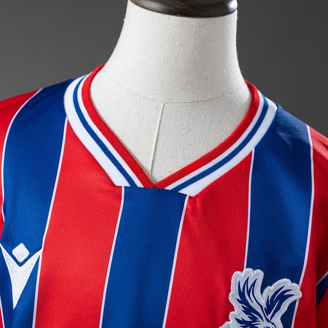 Crystal Palace 25/26 Home Kids Kit Jersey – Replica Football Soccer Shirt – Size 16–28