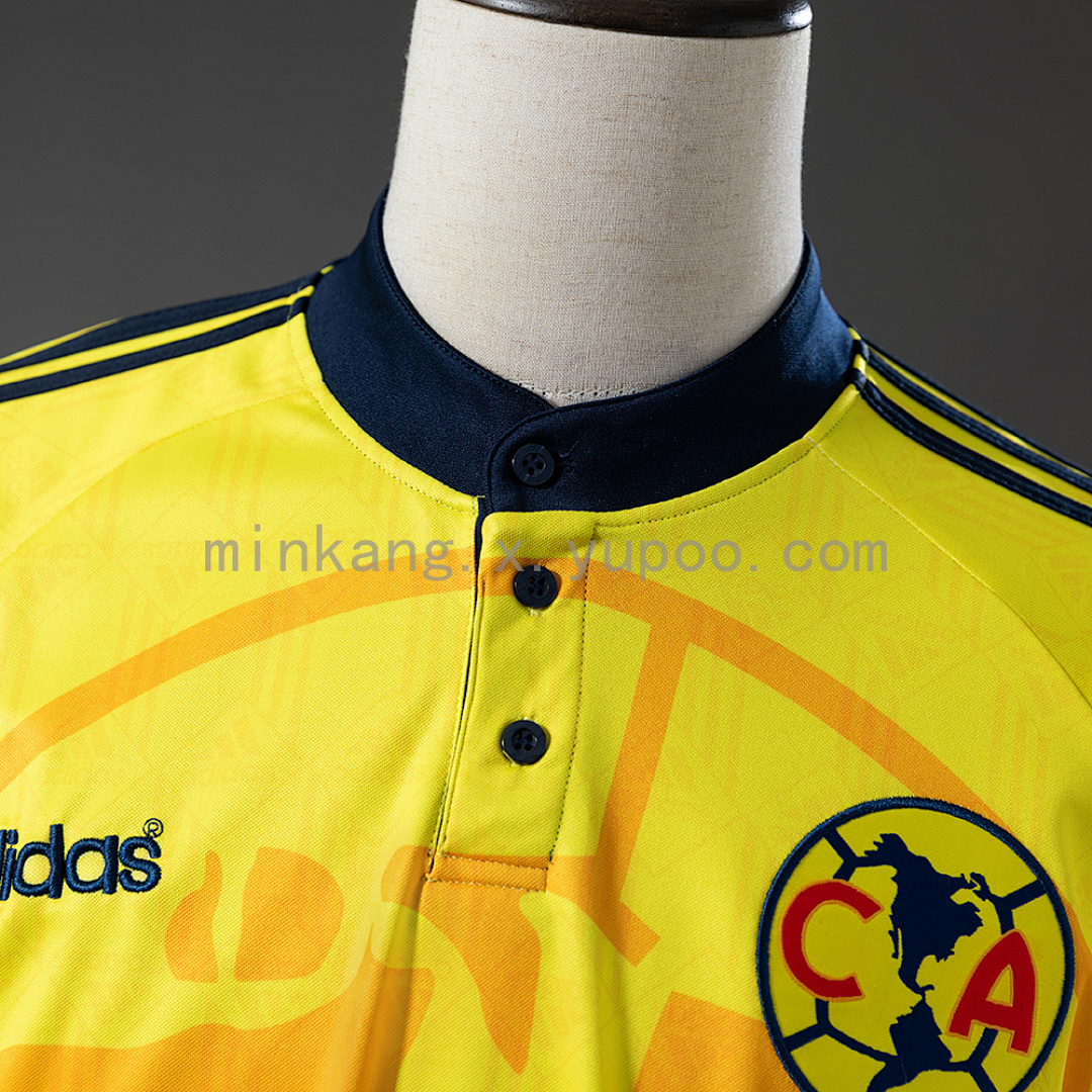 America 97_98 Home Long-Sleeve Retro Jersey – Replica Football Soccer Shirt – S–XXL