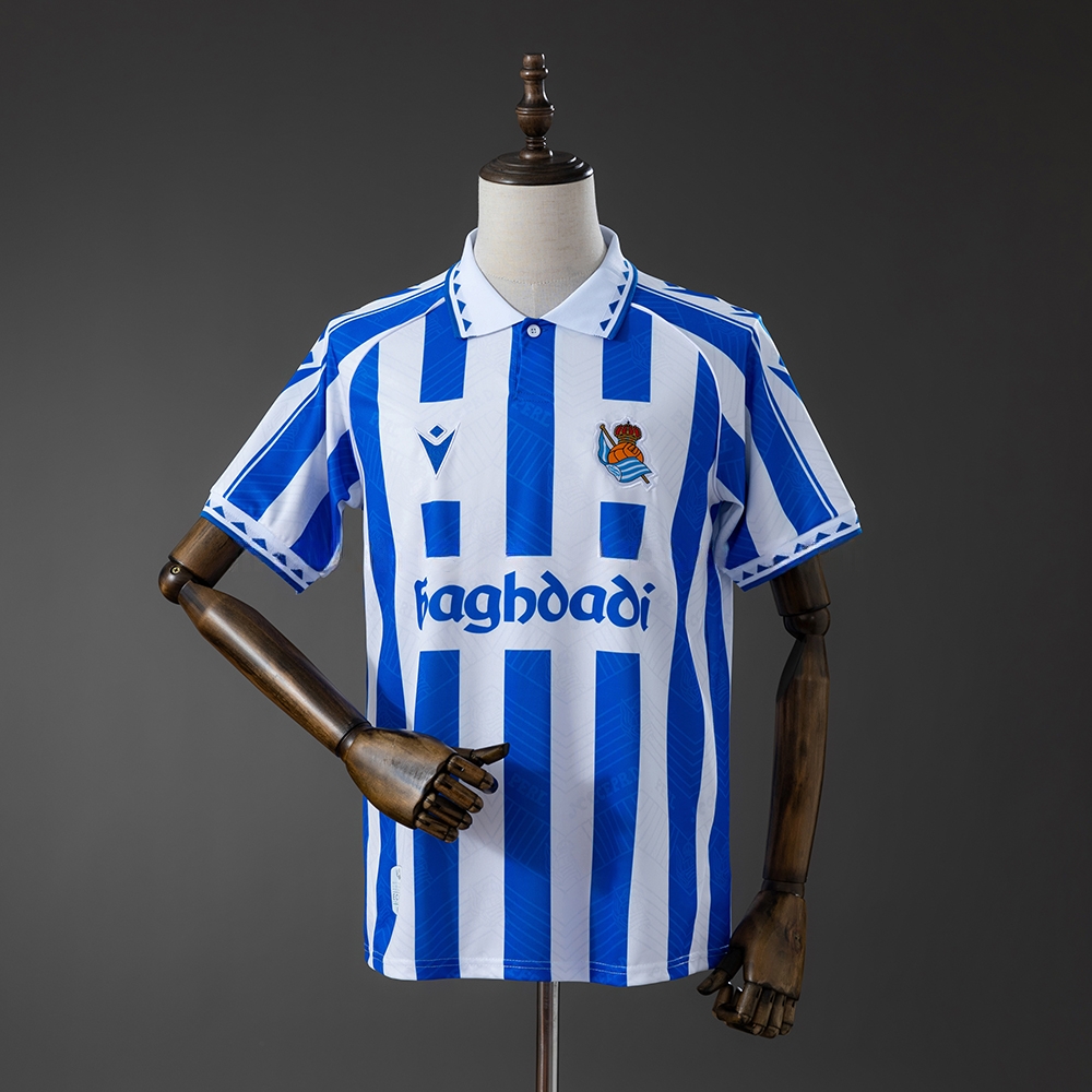 Real Sociedad 25_26 Retro Style Jersey – Replica Football Soccer Shirt – S–4XL