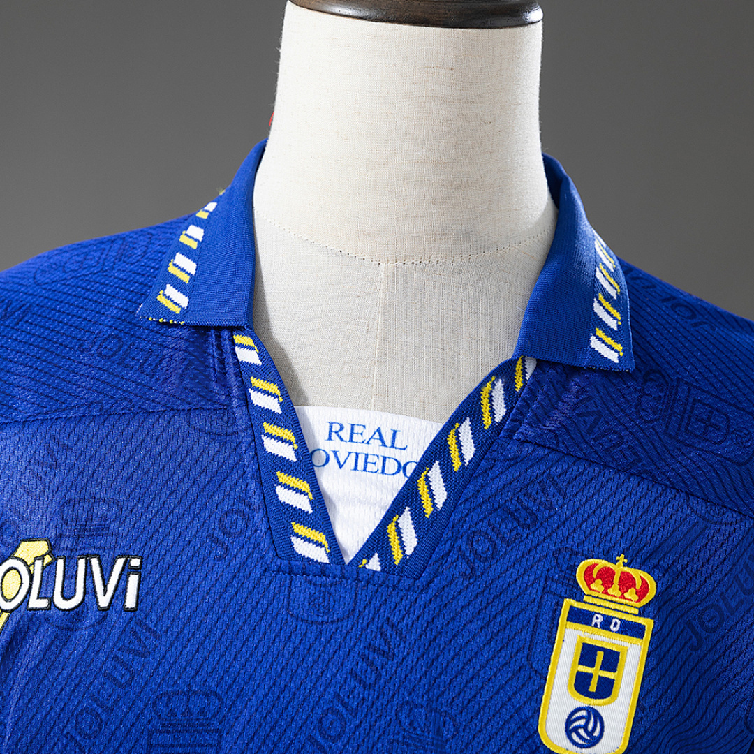 Real Oviedo 95_96 Home Retro Jersey – Replica Football Soccer Shirt – S–XXL