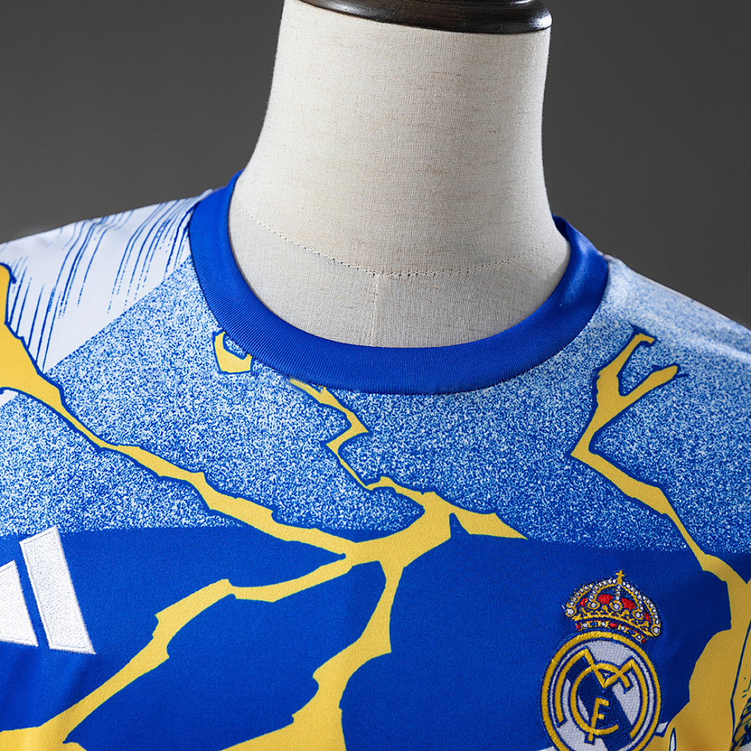 Real Madrid 25_26 Avengers - Pre-Match (Blue) Jersey – Replica Football Soccer Shirt – S–4XL