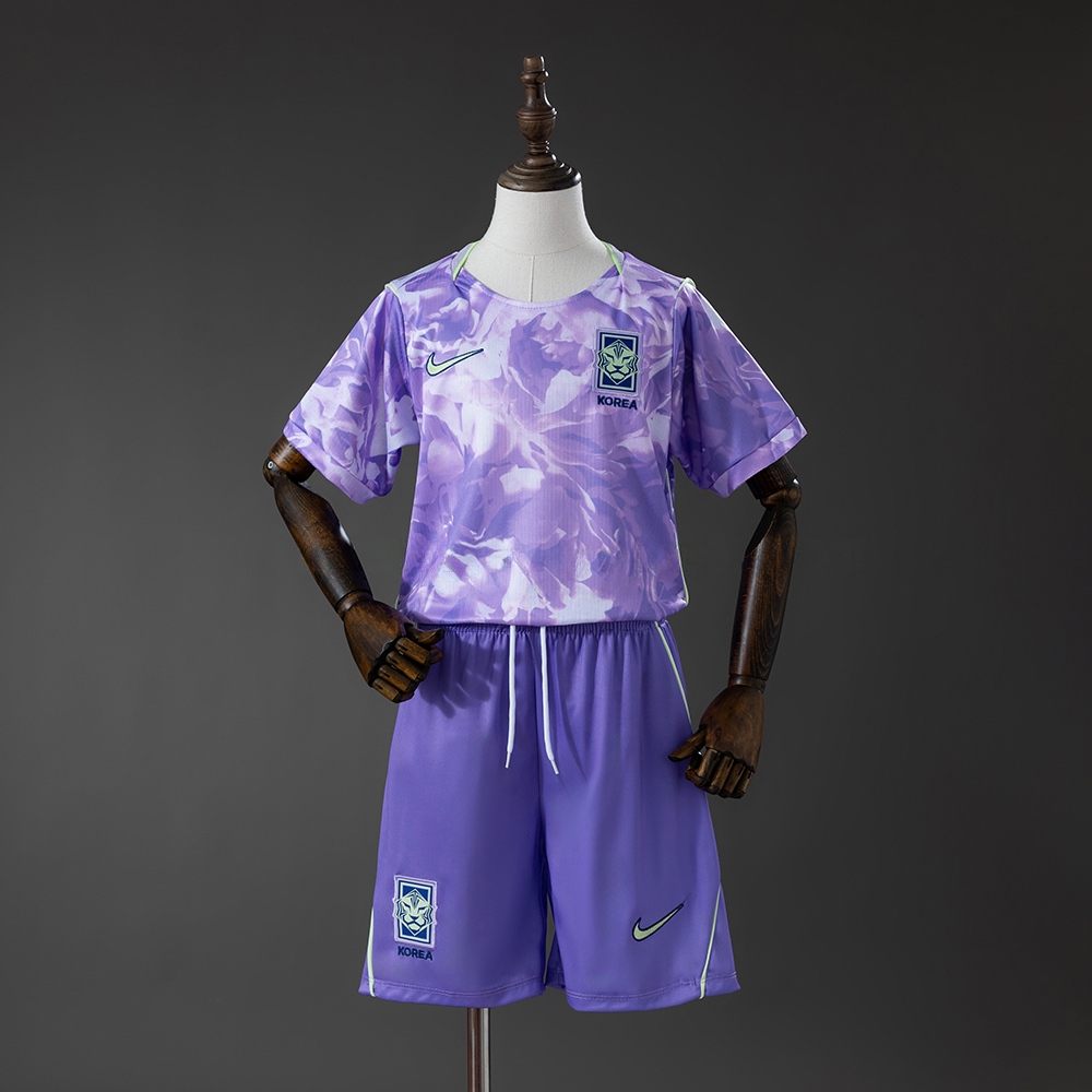 South Korea 2026 Away Kids Kit Jersey – Replica Football Soccer Shirt – Size 16–28