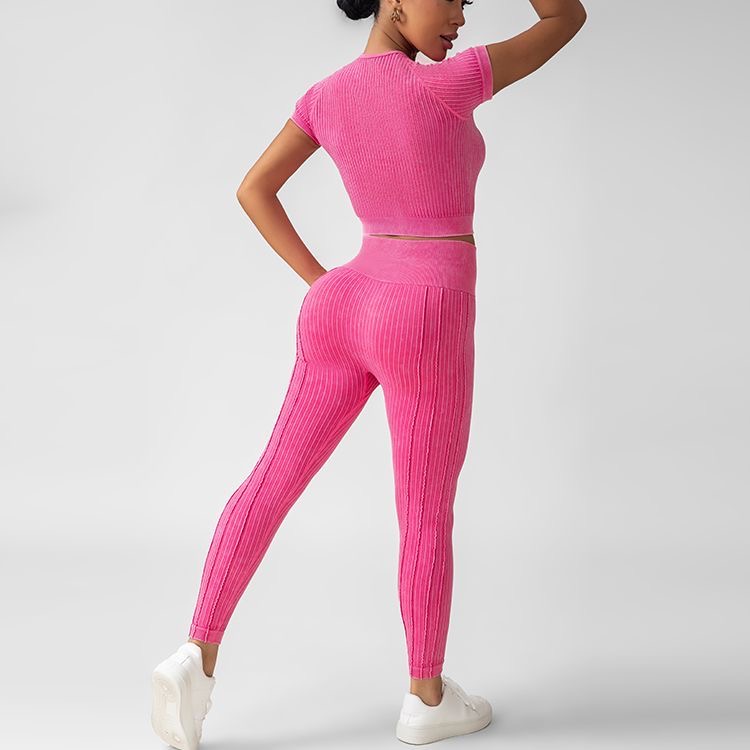 Women's Casual Yoga Workout New Slim-Fit Breathable Sportswear