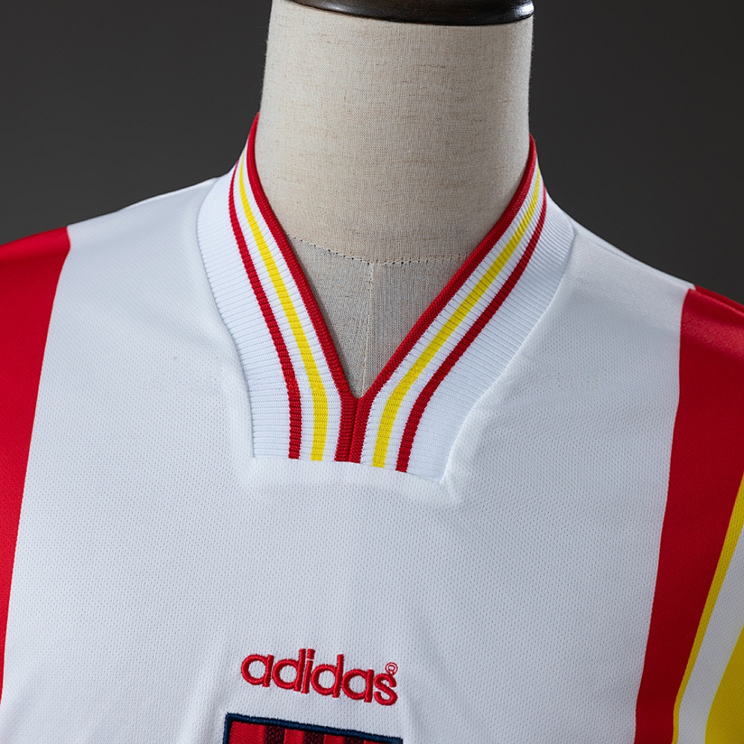 Spain 1996 Away Retro Long Sleeve Jersey – Replica Football Soccer Shirt – S–XXL