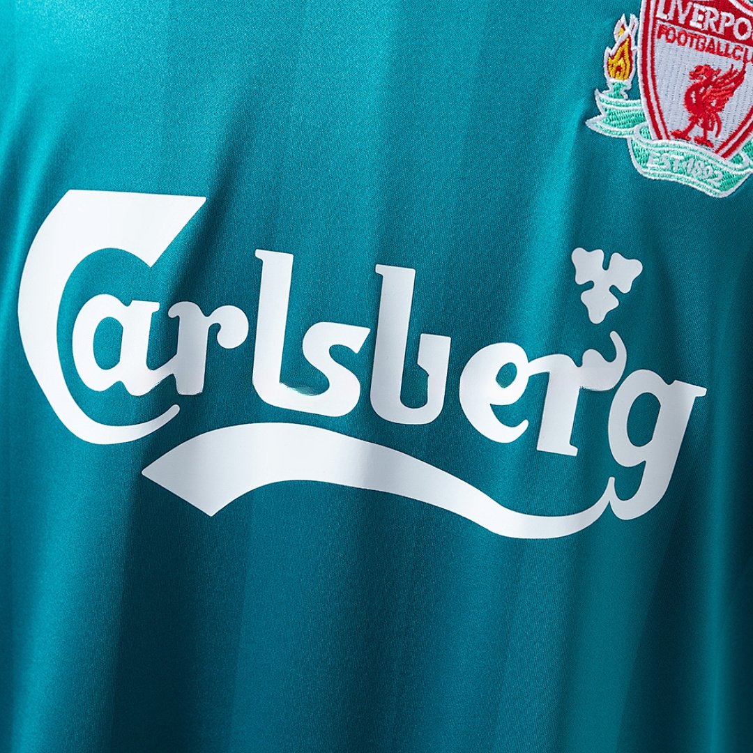 LFC 08_09 Away Long-Sleeved Retro Jersey – Replica Football Soccer Shirt – S–XXL
