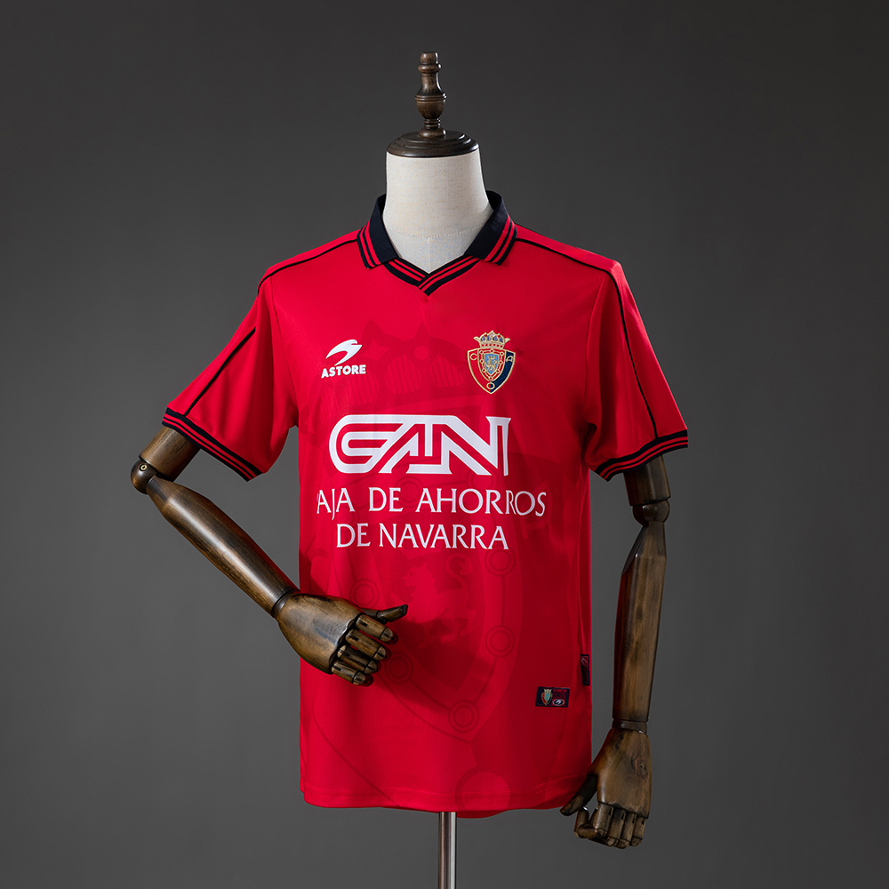 Osasuna 98_00 Home Retro Jersey – Replica Football Soccer Shirt – S–XXL