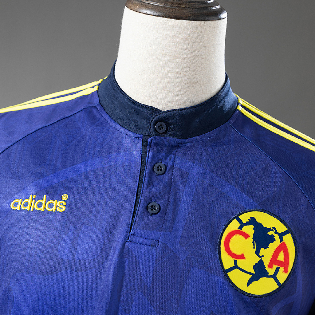 America 97_98 Away Long-Sleeved Retro Jersey – Replica Football Soccer Shirt – S–XXL