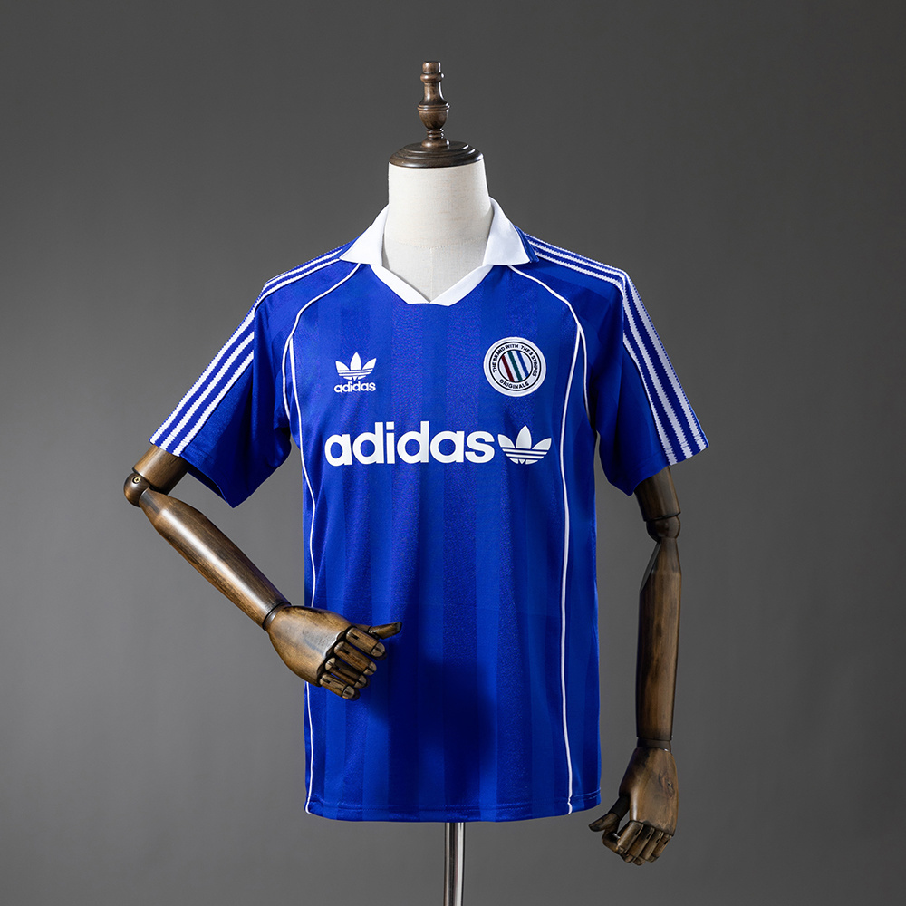 Originals Classic Three Stripes – Blue Jersey – Replica Football Soccer Shirt – S–XXL