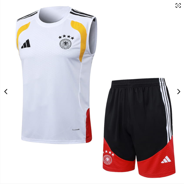 GERMANY 2O26-2O27 WHITE REDTANK TOPAND SHORTS