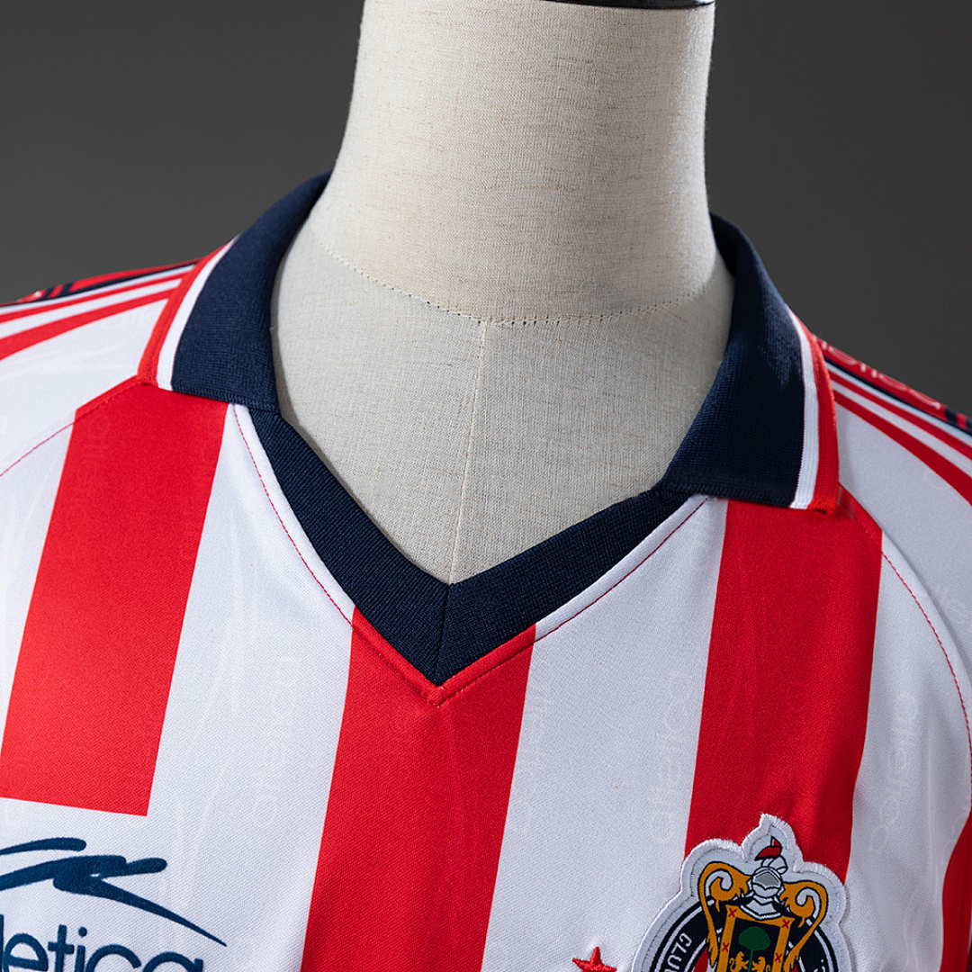 Premium magliecalciorepliche • Guadalajara 98_99 Home Long-Sleeve Retro Edition