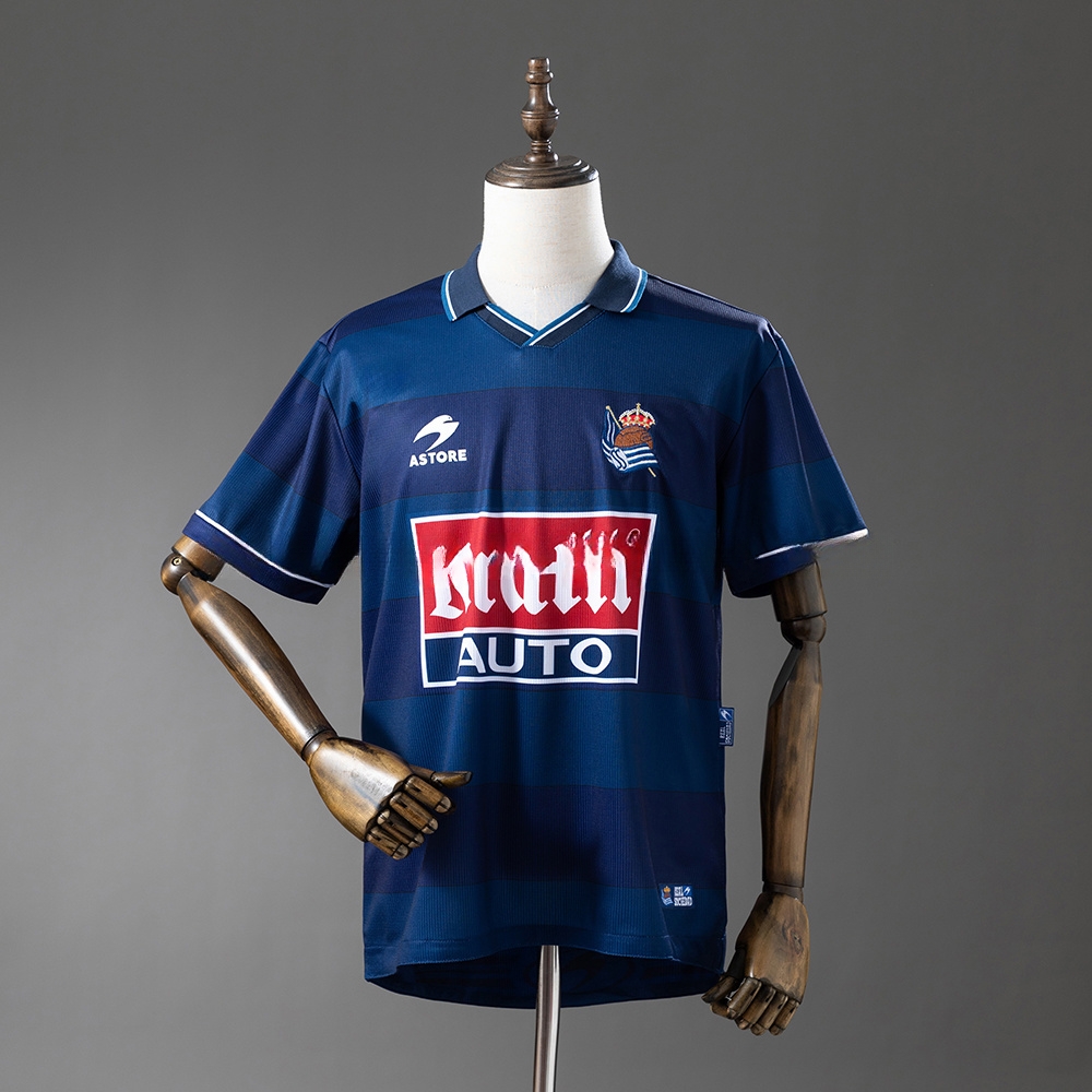 Real Sociedad 99_00 Away Retro Jersey – Replica Football Soccer Shirt – S–XXL