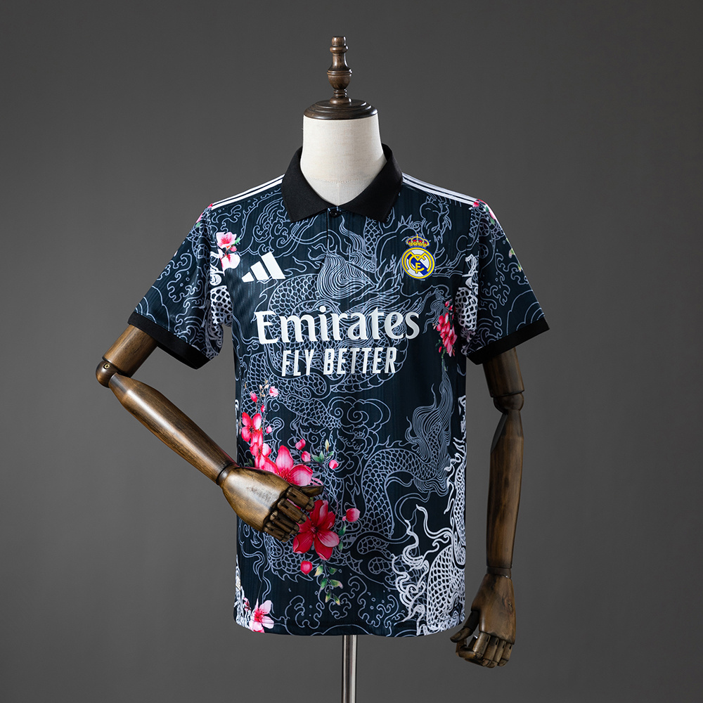 Real Madrid 25_26 Special Edition - Black Jersey – Replica Football Soccer Shirt – S–XXL