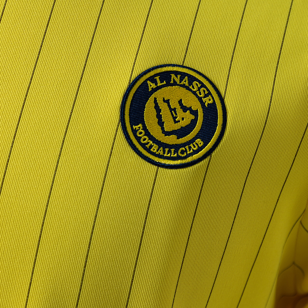 Al-Nassr Terrace Icons T-Shirt Yellow – Replica Football Soccer Shirt – S–XXL