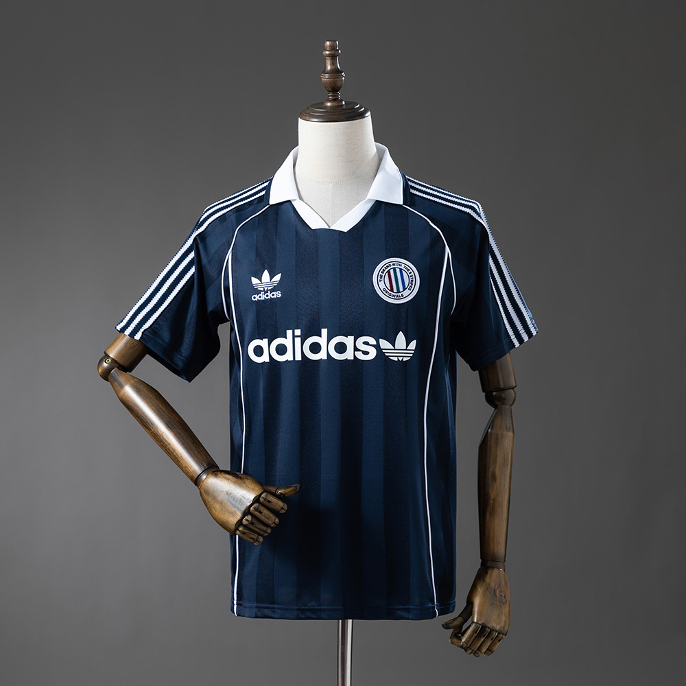 Originals Classic Three Stripes – Navy Blue Jersey – Replica Football Soccer Shirt – S–XXL